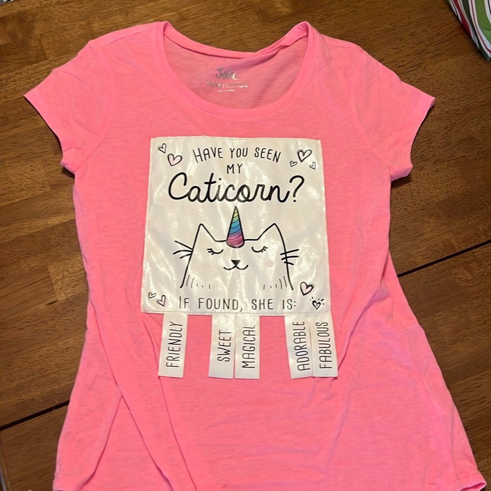 Justice T-shirt have you seen my caticorn size 14/16